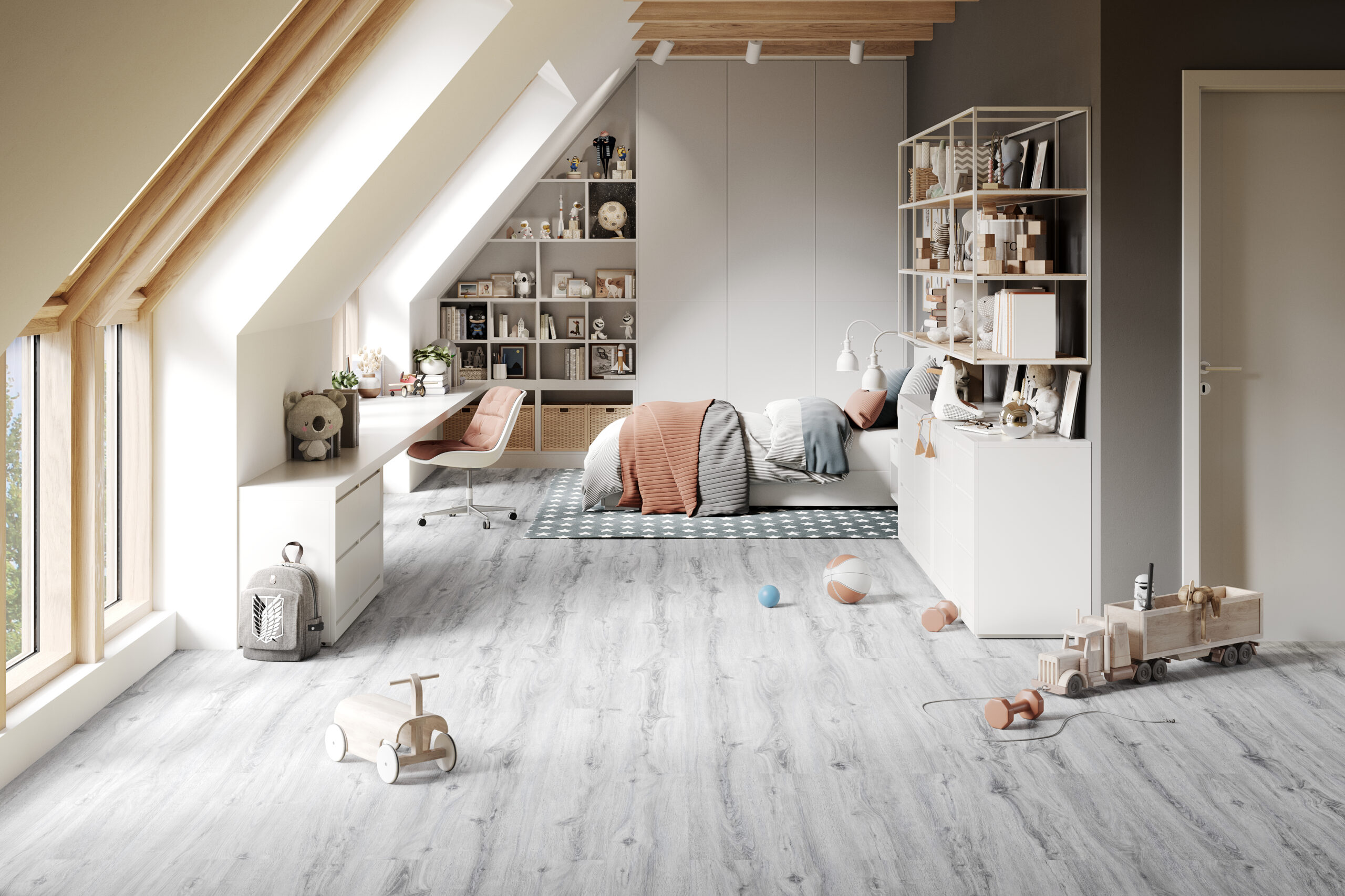 Ice Oak SPC Vinil Pod – 100% Vodootporan, Njem. kvaliteta, 6mm - Slika 2